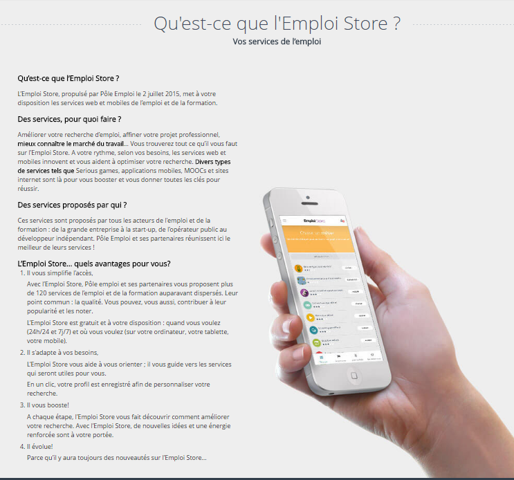 Emploi Store qu'est-ce que c'est ?