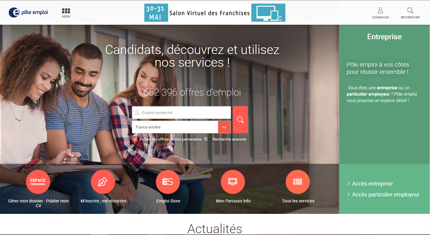 Accueil Pôle-Emploi