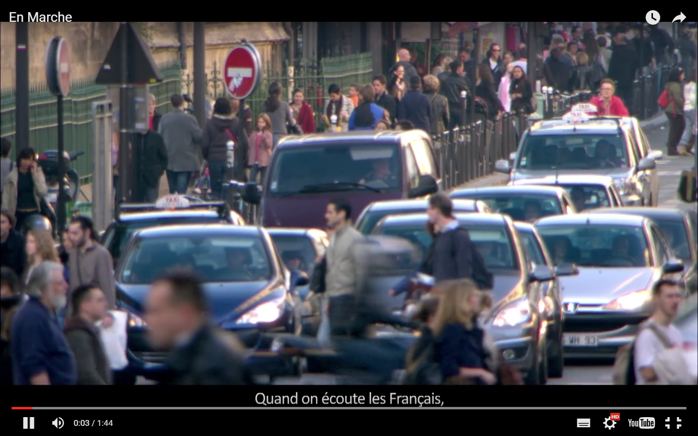 « Quand on écoute les Français, on entend partout la même chose. Il faudrait que ça bouge. Il faudrait essayer des idées neuves, aller plus loin, oser, en finir avec l’immobilisme. Ça ne date pas d’hier. »