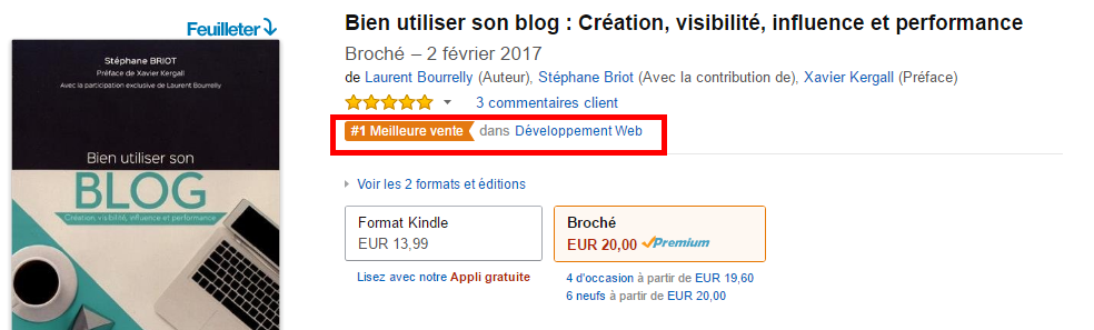 Bien utiliser son Blog, une meilleure vente Amazon par Stéphane Briot